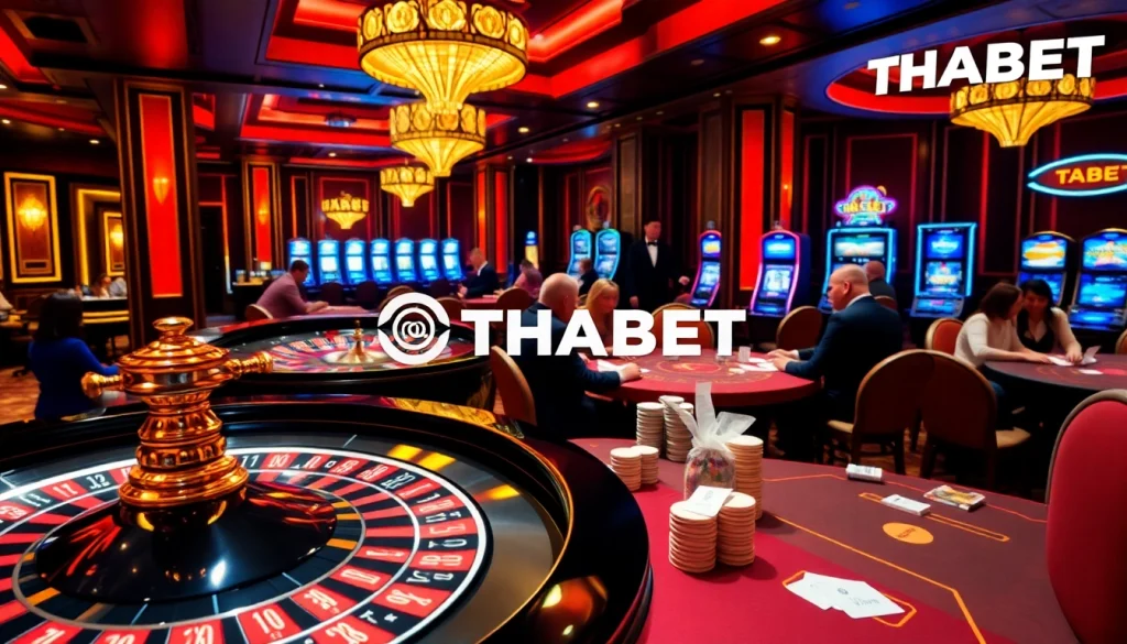 THABET players experiencing high-stakes action at luxurious casino tables.
