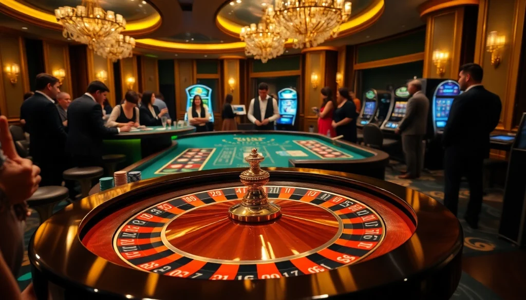 Trải nghiệm cảm giác hồi hộp của cg 79 tại bàn roulette sôi động được bao quanh bởi những người chơi háo hức.