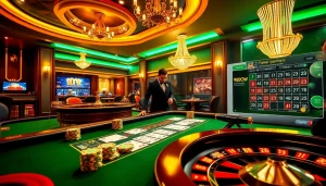 Betting at a luxurious casino table showcasing link 98win with exciting games.