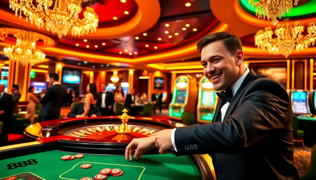 Experience thrilling gameplay at u 888 casino with engaging table games and slot machines.