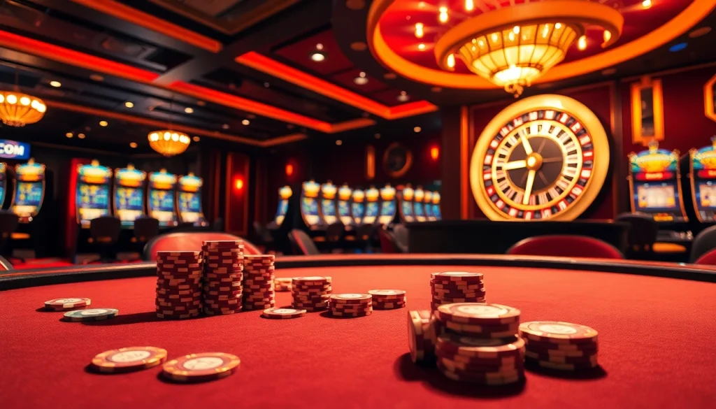 Engage in thrilling gameplay at MK8.COM with vibrant casino visuals of poker and roulette.