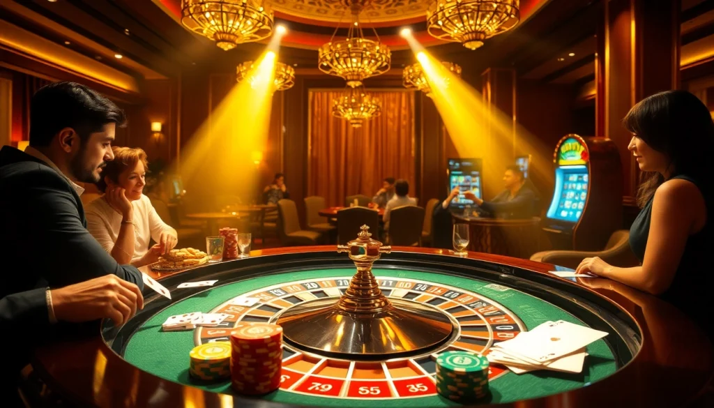 Excited players at a roulette table, exemplifying thrilling gambling moments at 789PP.
