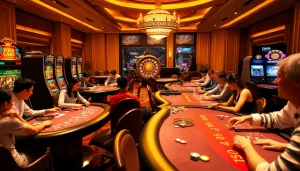 Engaging players strategizing at a casino table, highlighting tylekeo.asia's top gambling insights.