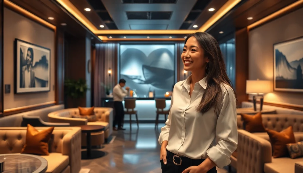 Experience the vibrant Ingyedong shirt room with attractive managers and luxurious interiors.