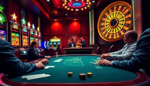 Experience the thrill of u888 com with vibrant casino games featuring poker chips and roulette.