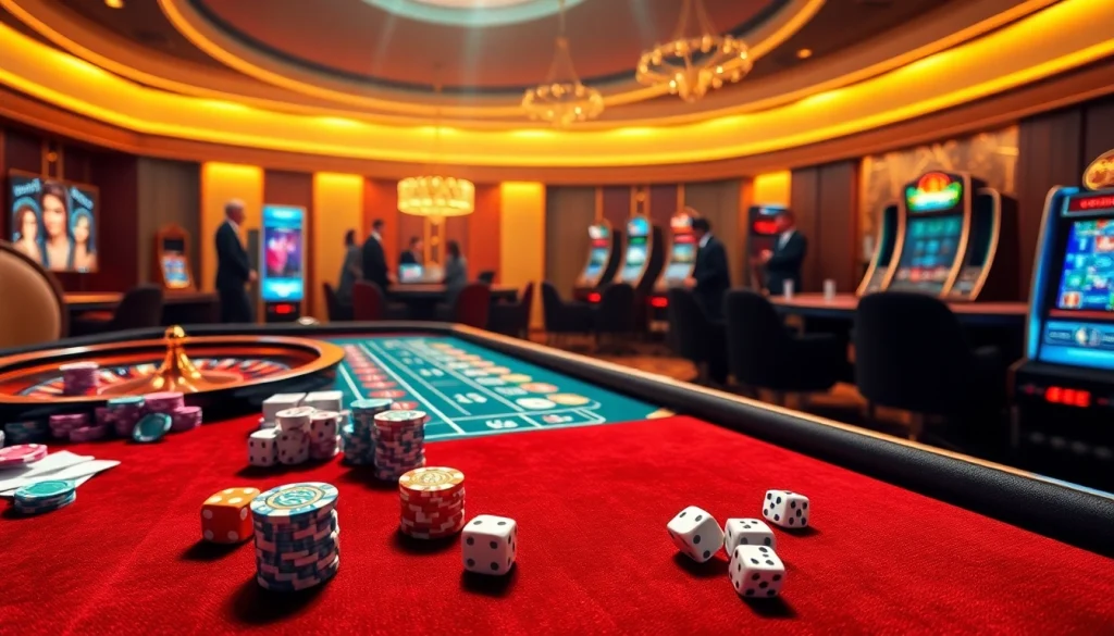 Experience the thrill of gambling at https://xx88.nl/ with a vibrant casino scene featuring poker chips and roulette.