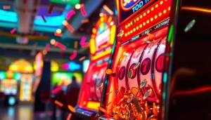 Menang dengan slot depo 1000 saat bermain mesin slot yang berkilau dan penuh warna.