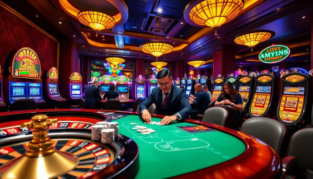 Experience the excitement of online gambling with GO99 at the casino tables.